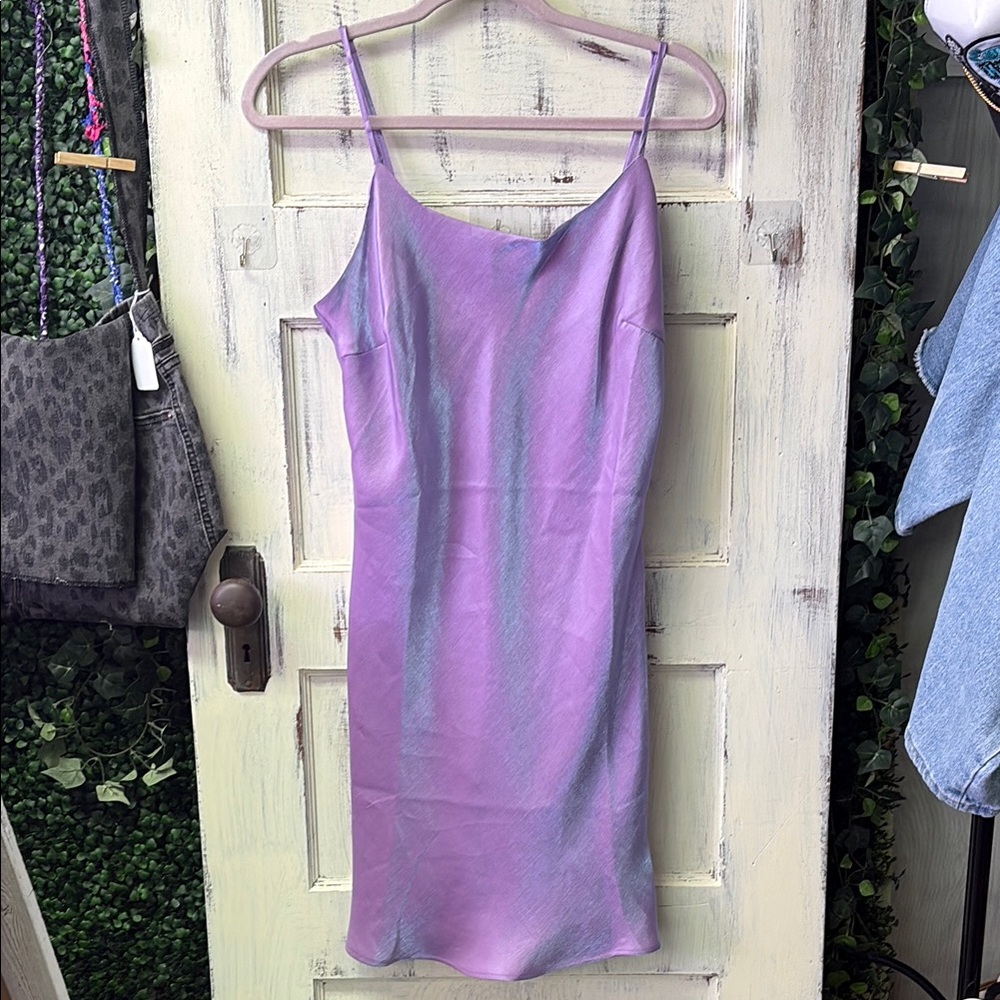 Forever 21 Purple Satin Dress